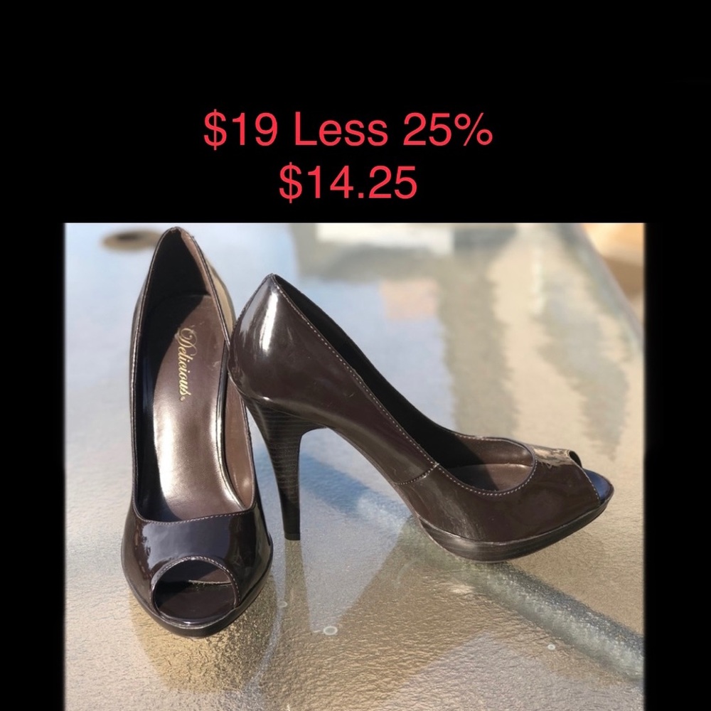 Size 8-1/2 Open Toe Pumps